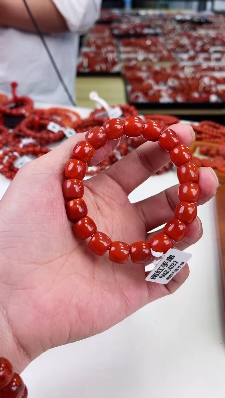 【闪购商品】南红玛瑙瓦西直切手串11+未镶嵌一个/条