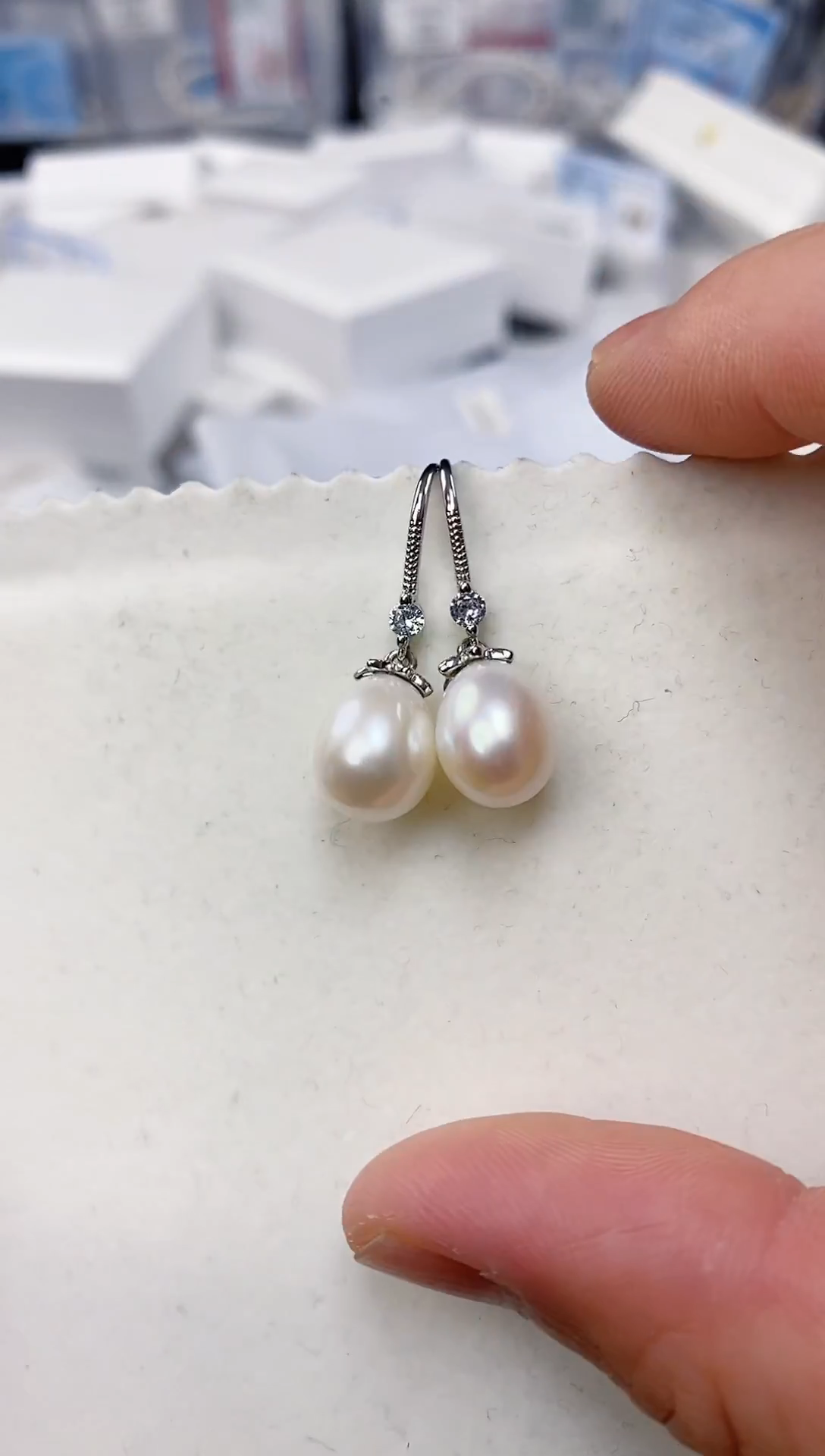 未镶嵌耳饰淡水珍珠ED1048