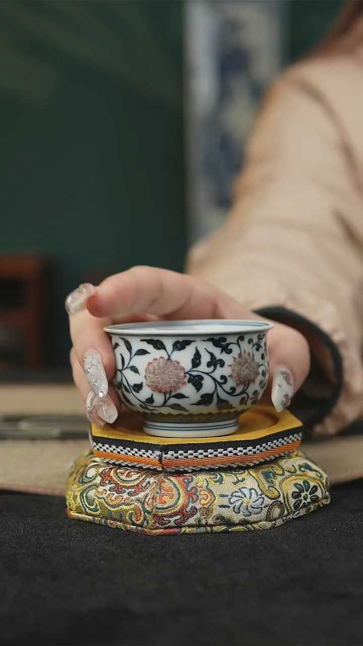 【闪购商品】青花釉里红的主人杯