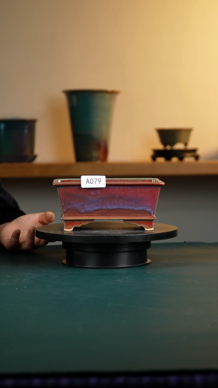 水**人079窑变长方花盆8/6/18.5/16/13.5/11.5 