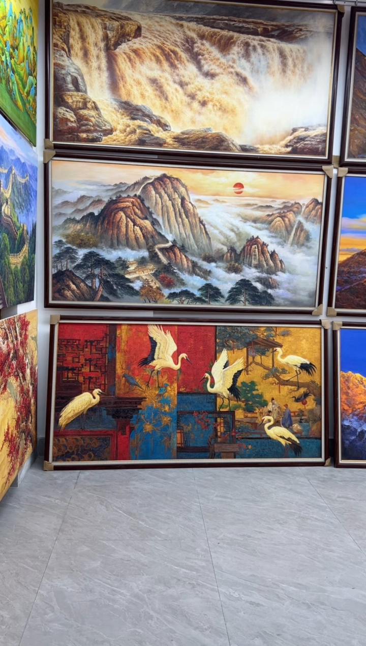 【闪购商品】书法定制 迎客松+树林