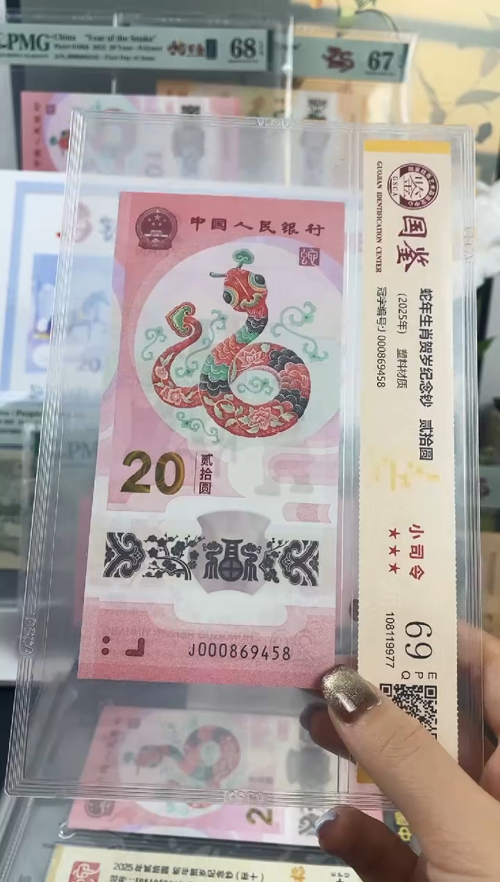塑料蛇钞小司令69分  不挑号尾8  
