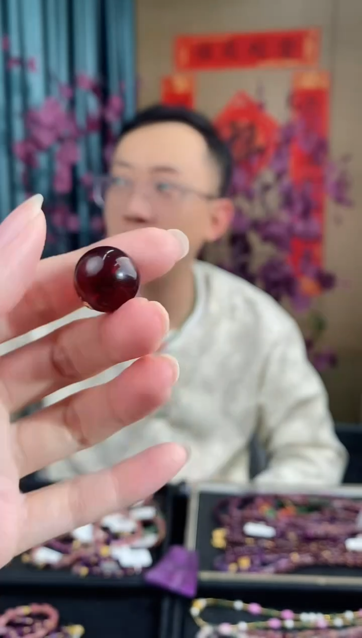 【闪购商品】琥珀裸石18K金镶嵌932血珀