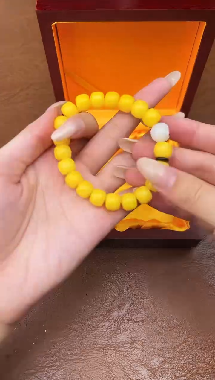 万家文玩阁黄玉菩提链接@@L052
