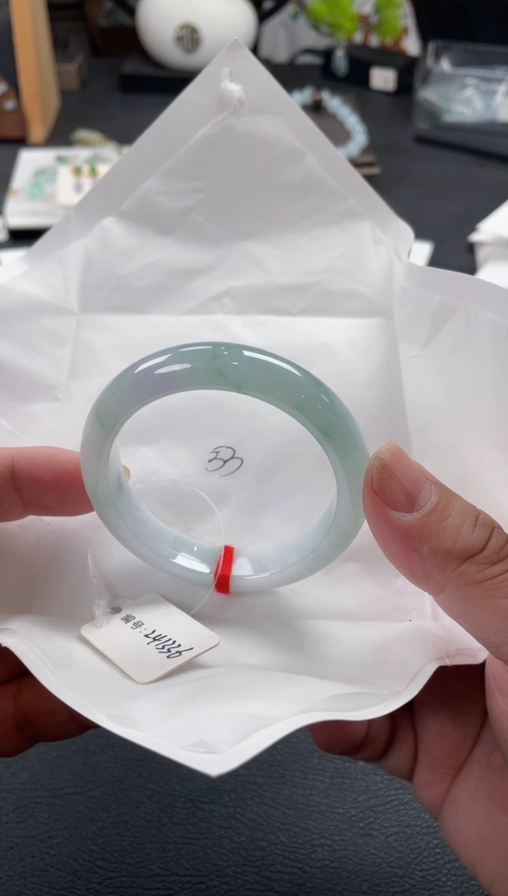 【闪购商品】翡翠手镯未镶嵌53正圈