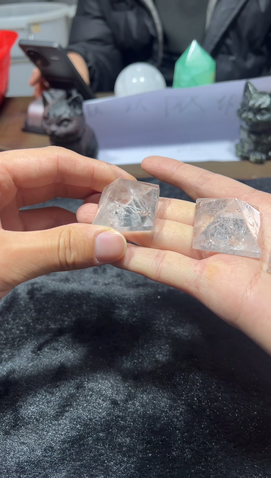 未镶嵌珠宝半成品水晶天然水晶默认微瑕多样性发其一