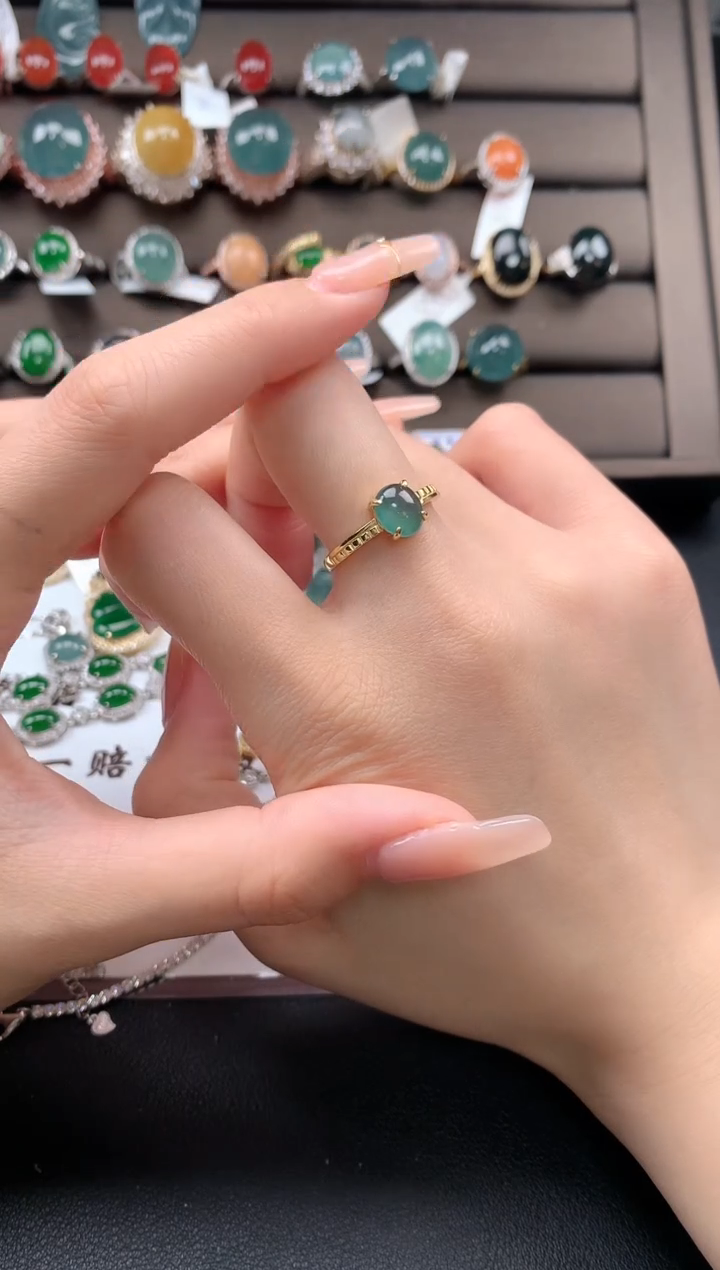 【闪购商品】翡翠戒指银S925镶嵌312312312