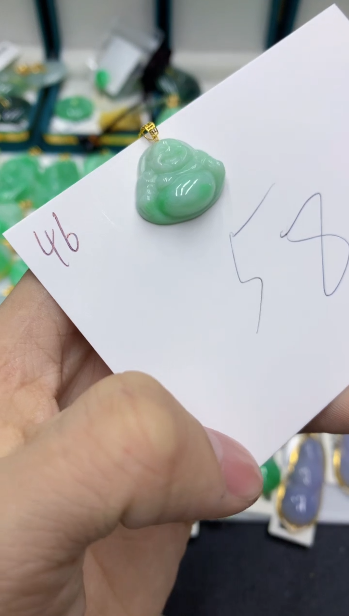 【闪购商品】翡翠颈饰18K金镶嵌号链接11111