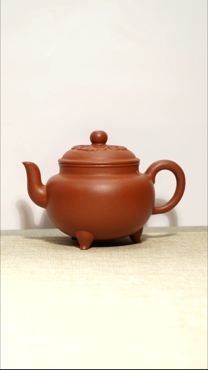 茶壶红泥^****空大彬如意180毫升瑕疵壶