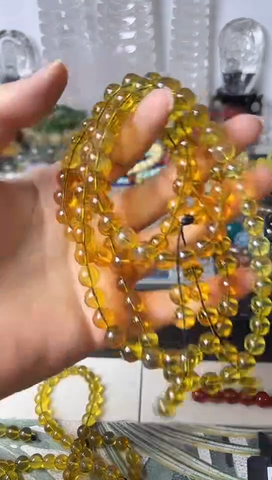 【闪购商品】琥珀手链未镶嵌矿坑