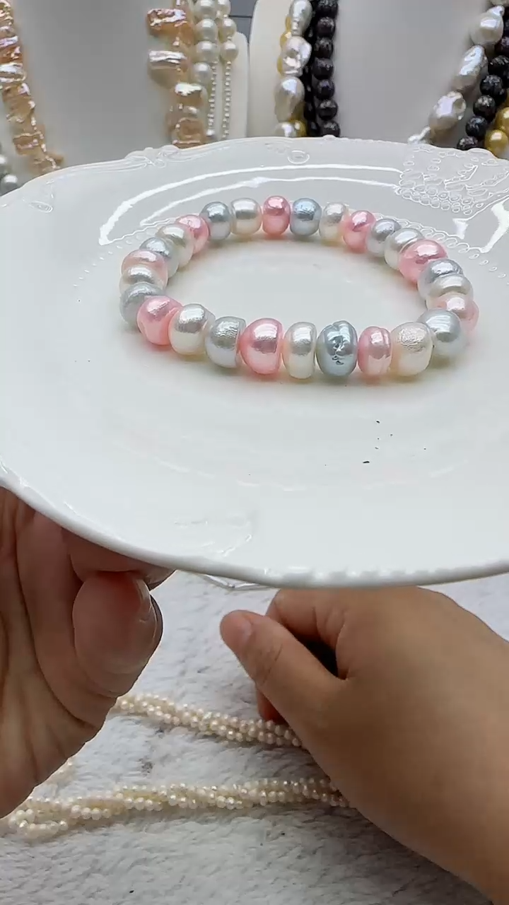 淡水珍珠未镶嵌套链8
