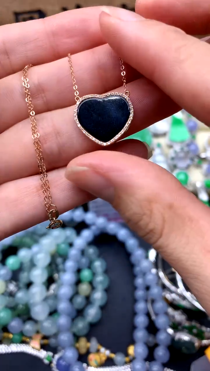 【闪购商品】翡翠颈饰18K金镶嵌278-中国好珍宝