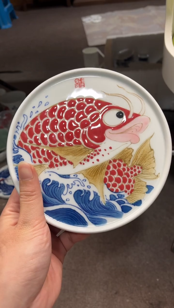 拙明院（微瑕价格）龙鱼壶承