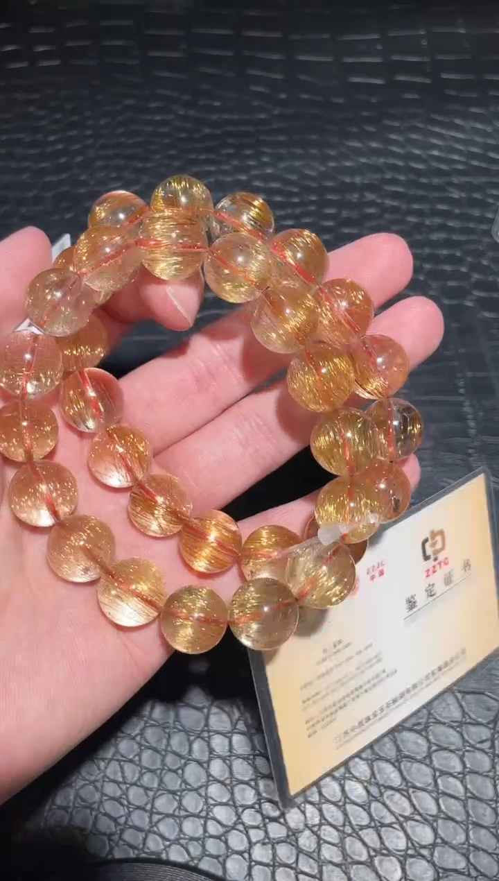 【闪购商品】水晶手链未镶嵌单圈发晶A14（多样性发其一）