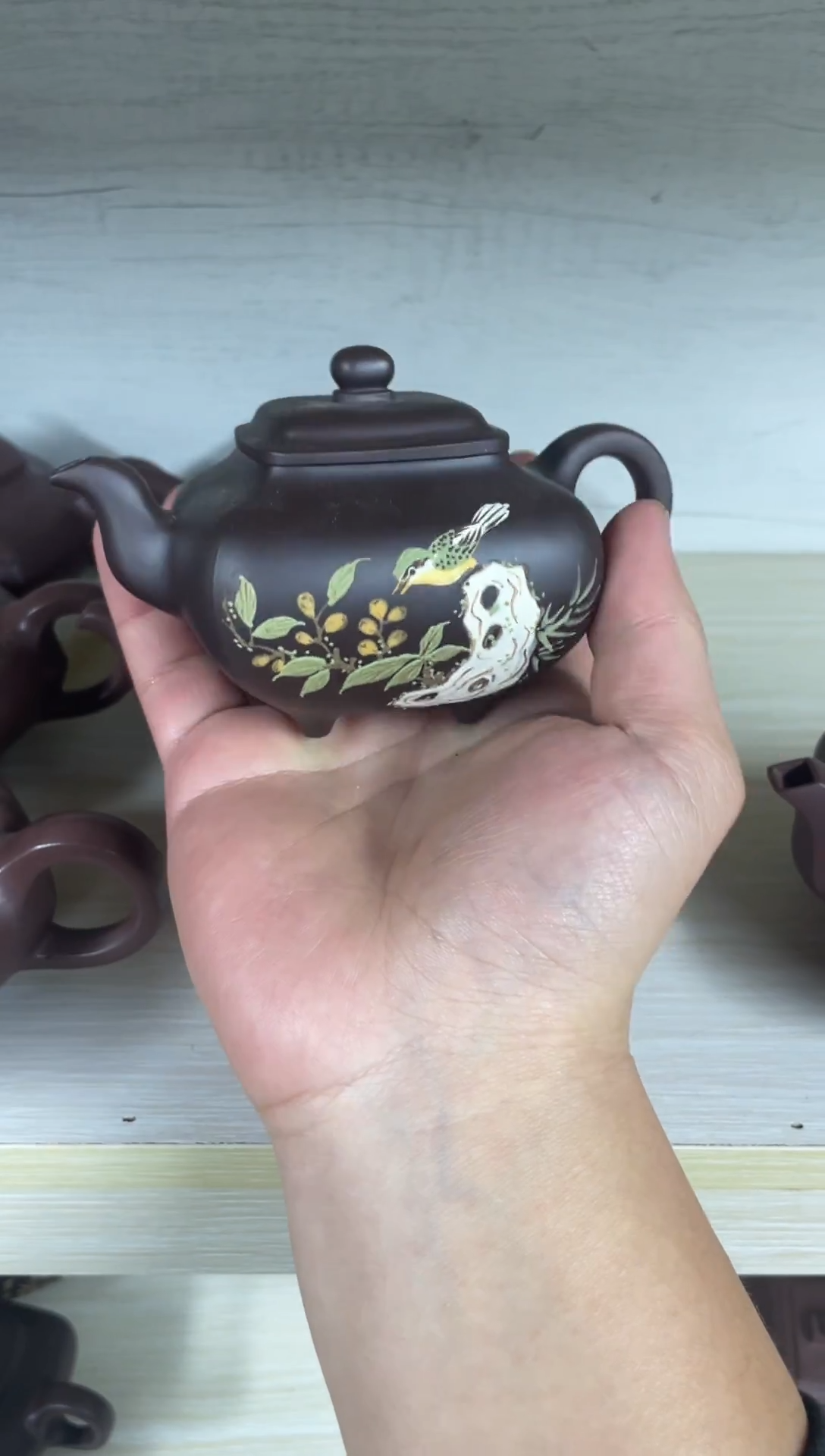 茶壶紫砂泥绘传炉