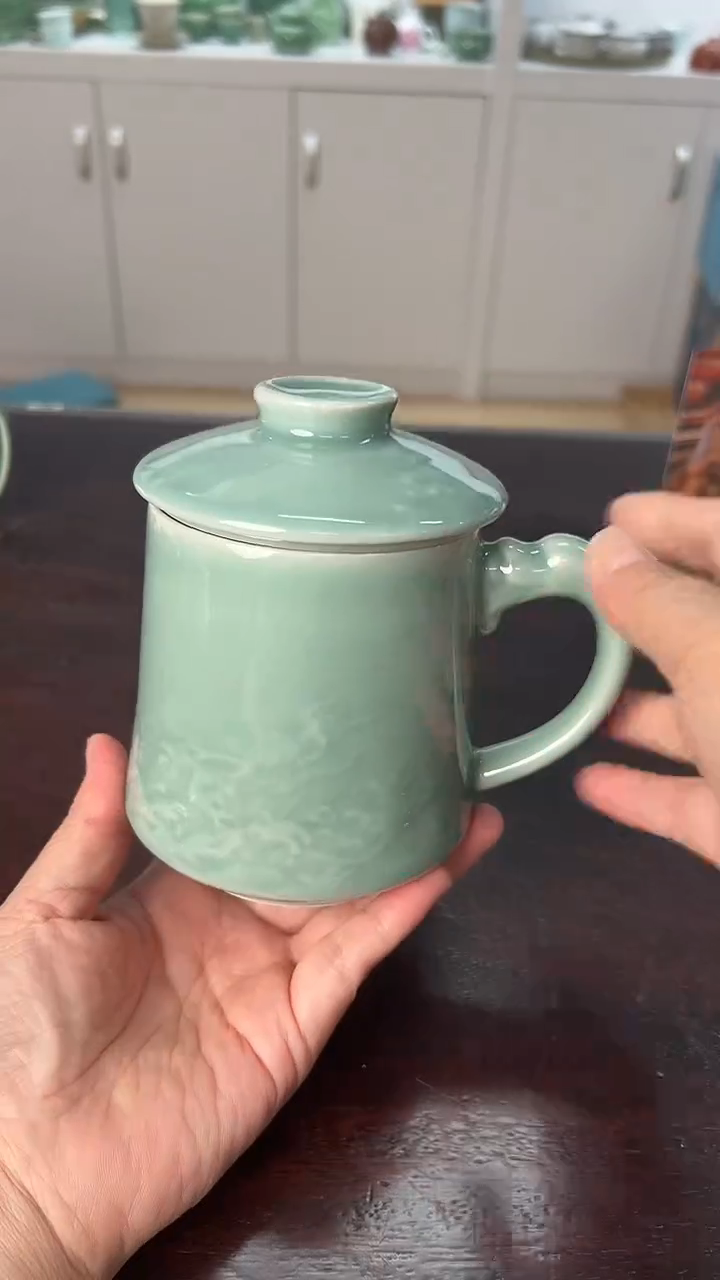龙泉云间青瓷小米茶器