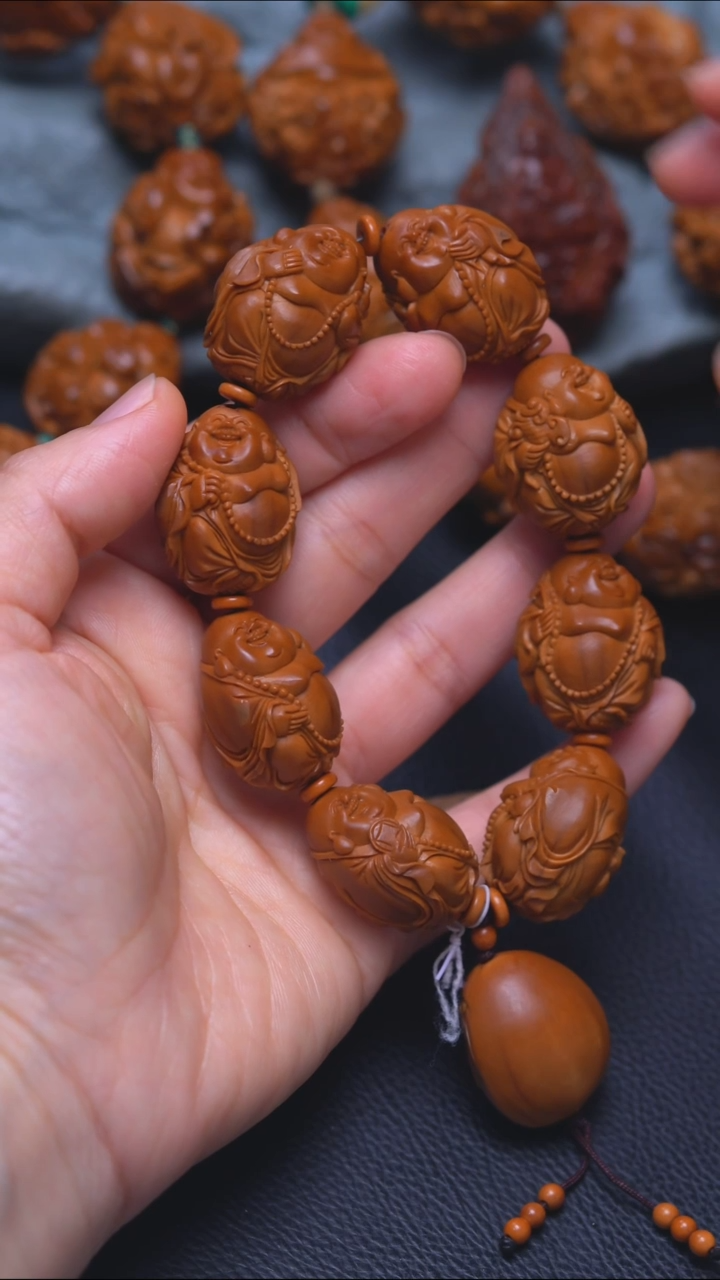 橄榄核手串/手链八宝弥勒