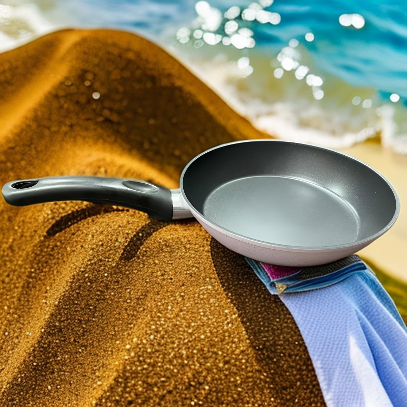 紫色小煎锅20cm（福利款，电磁炉不能用，不带盖）【微瑕介意勿拍】