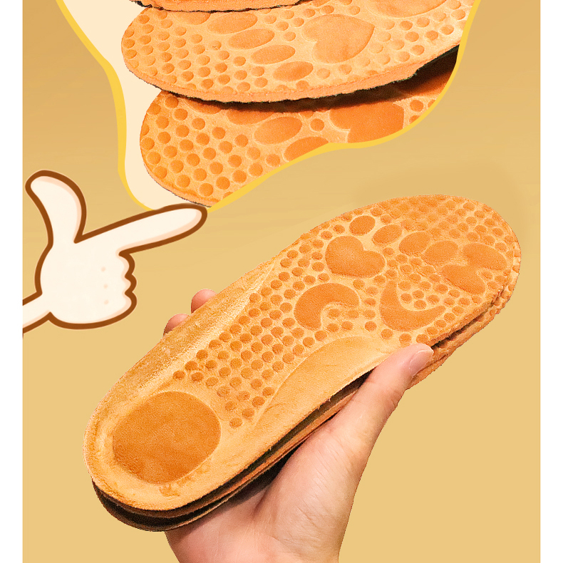 闽儒[超柔绒保暖]冬季加绒加厚柔软舒适运动按摩鞋垫 XD-018