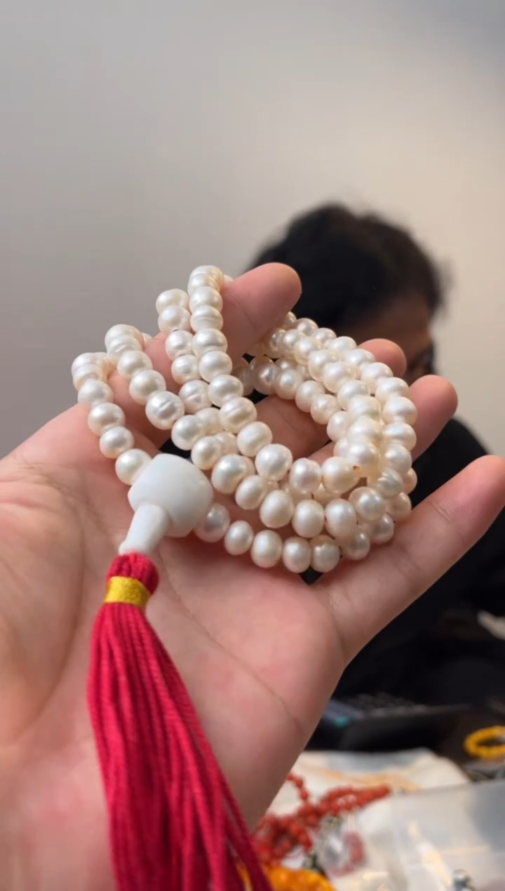 【闪购商品】淡水珍珠项链未镶嵌噶玛家108珠