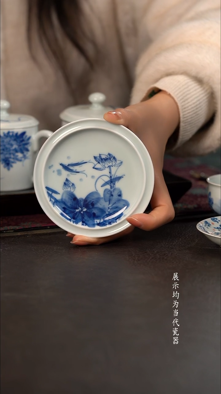 品遗HL青莲小杯垫 随机