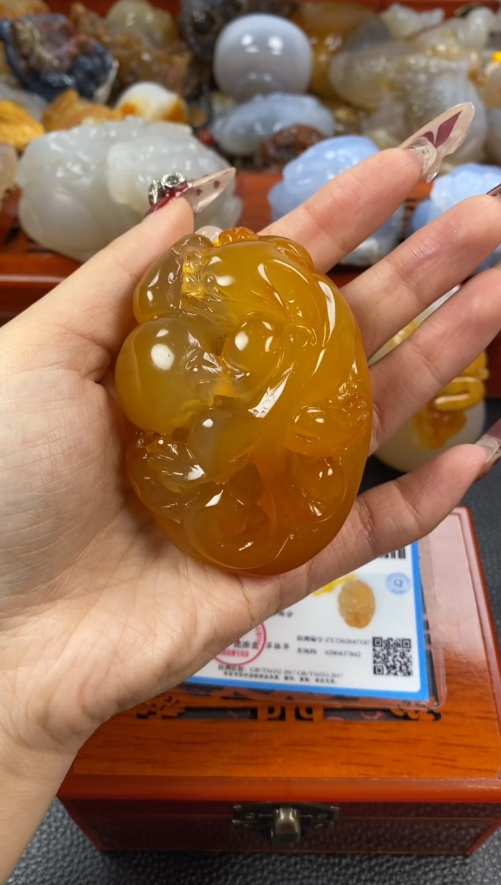 【闪购商品】玛瑙/玉髓手把未镶嵌1