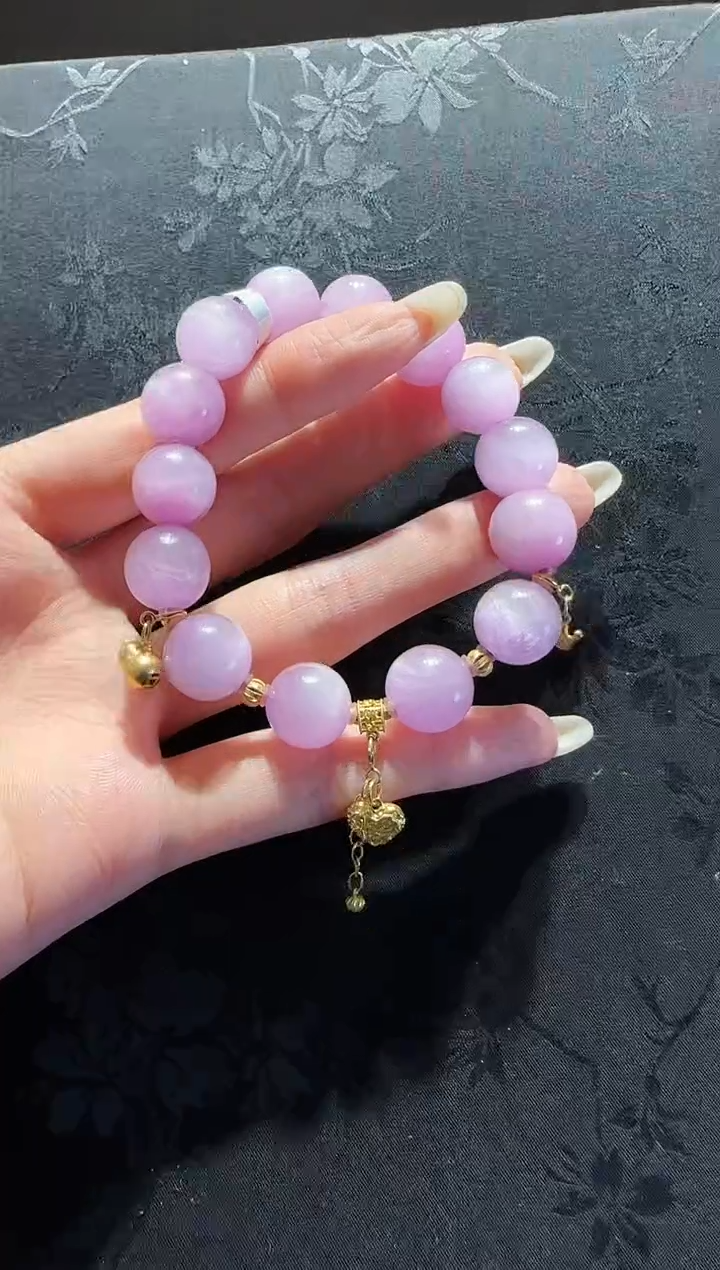 【闪购商品】锂辉石手串未镶嵌紫锂辉手串设计款
