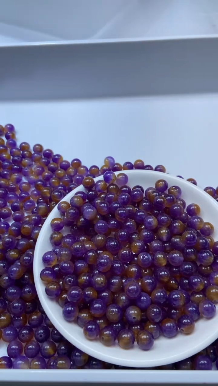 颈饰未镶嵌石英岩玉A071-8mm*30颗