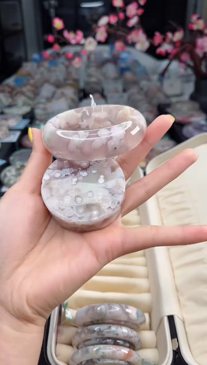 石英质玉未镶嵌手镯58圈口（赠送镯心）6159490