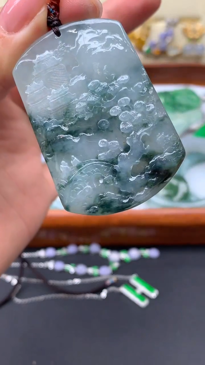 【闪购商品】翡翠颈饰未镶嵌90-天然翡翠