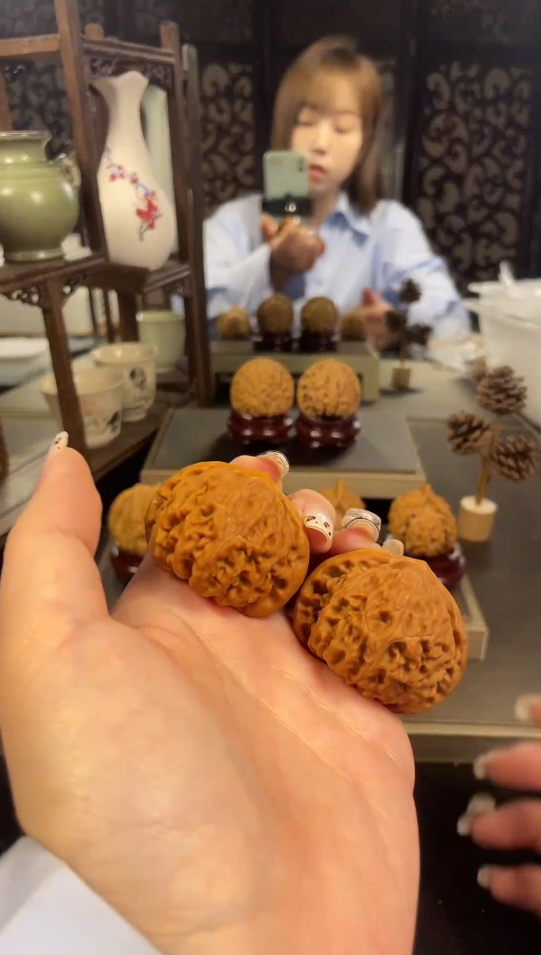 【闪购商品】文玩核桃把件宫灯42尺-8