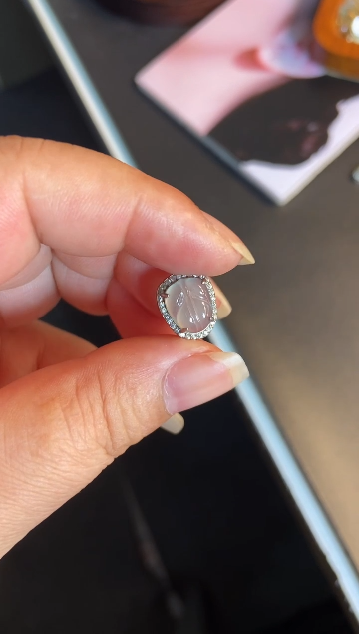 吊坠(不含链)银S925镶嵌翡翠1