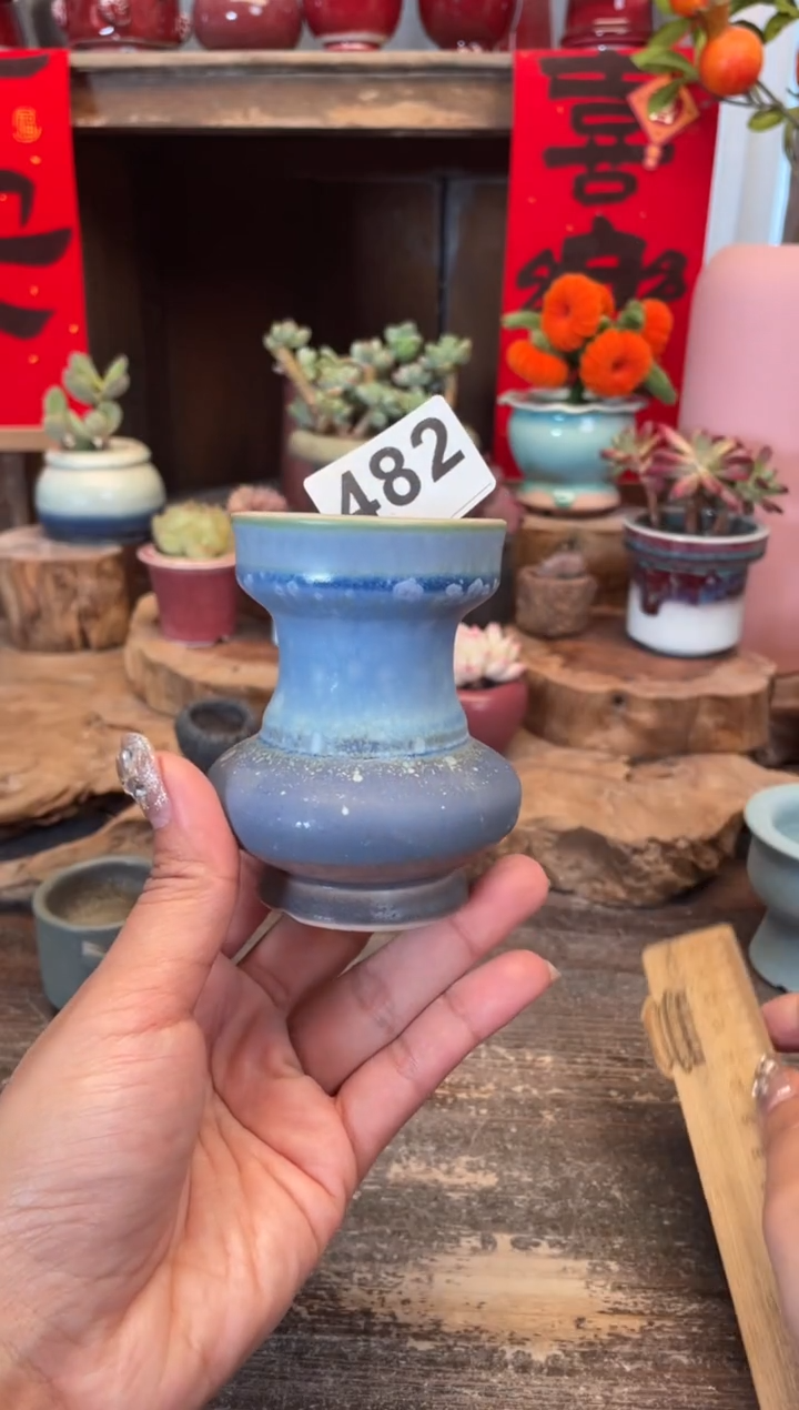 【闪购商品】摆件482知木小芳花盆