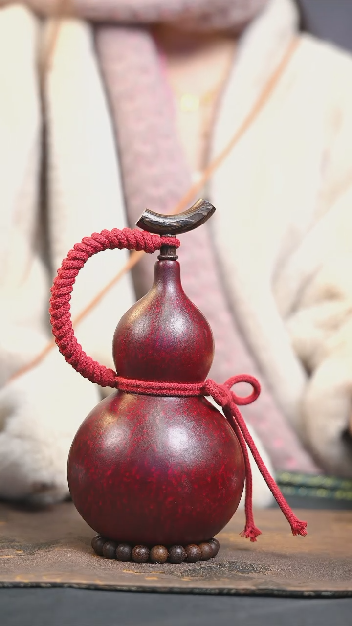 【闪购商品】XS291大漆酒葫芦不包手串及旋转底座