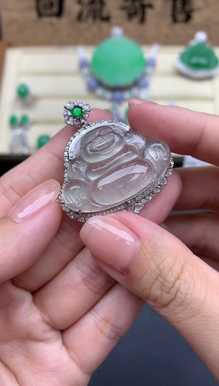 【闪购商品】翡翠颈饰18K金镶嵌562-中国好珍宝