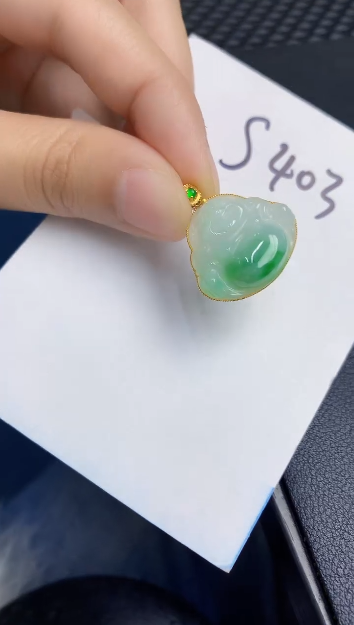 【闪购商品】翡翠颈饰18K金镶嵌000000000