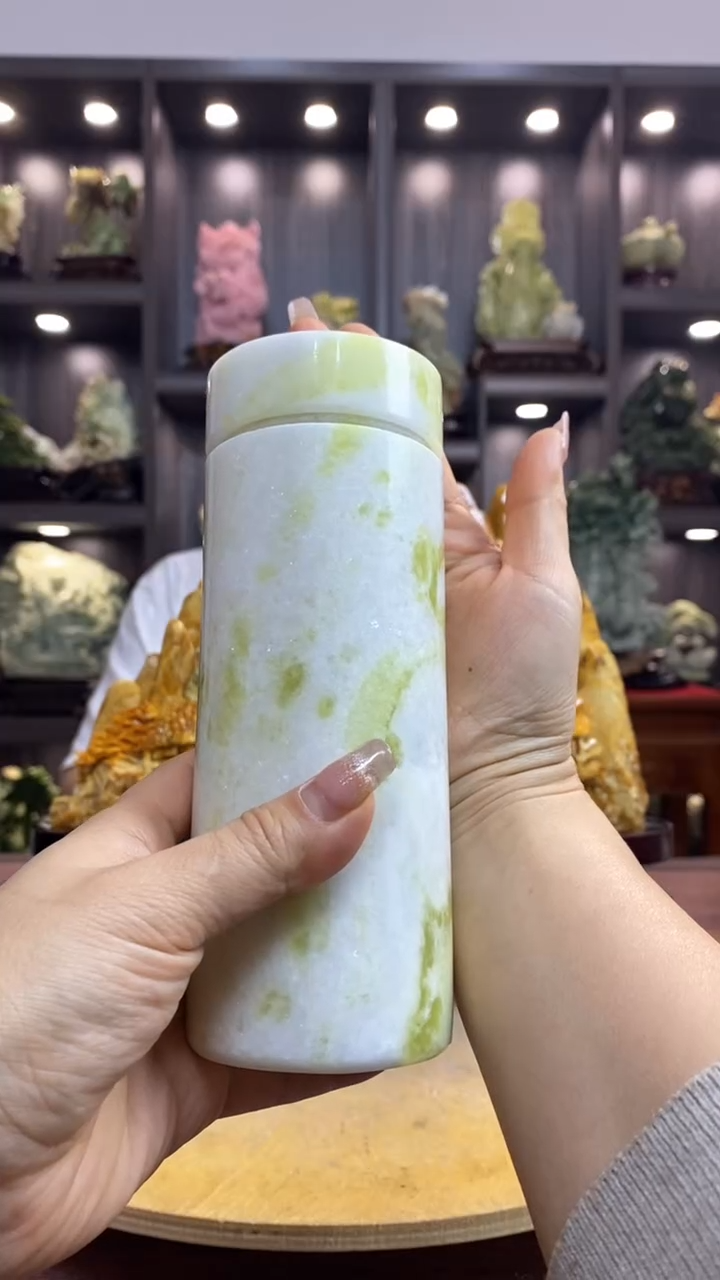 玉墨**.玉岫岩料手工雕刻摆件居家装饰送礼一物一图