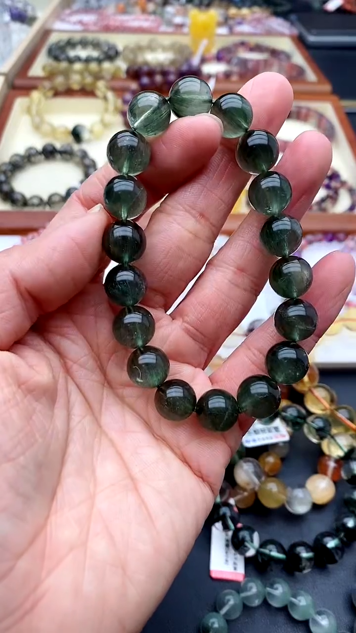 【闪购商品】发晶手链未镶嵌绿发晶11+