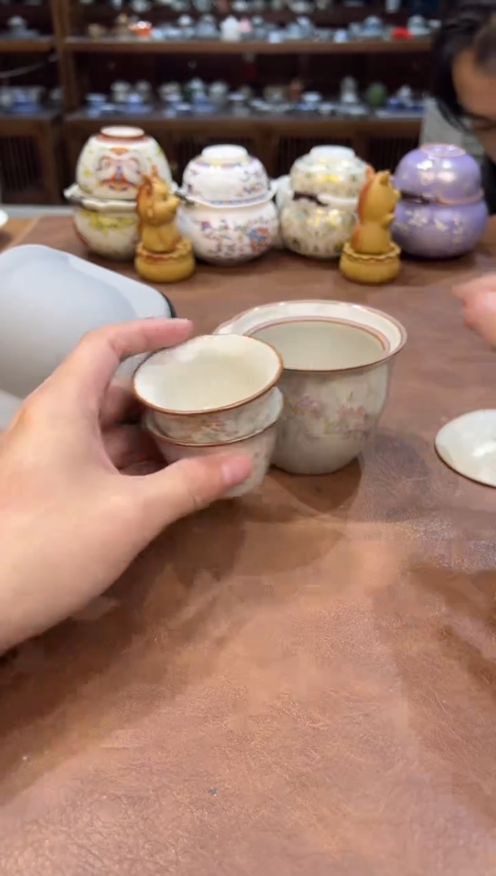 真的很便宜会开片的旅行茶具