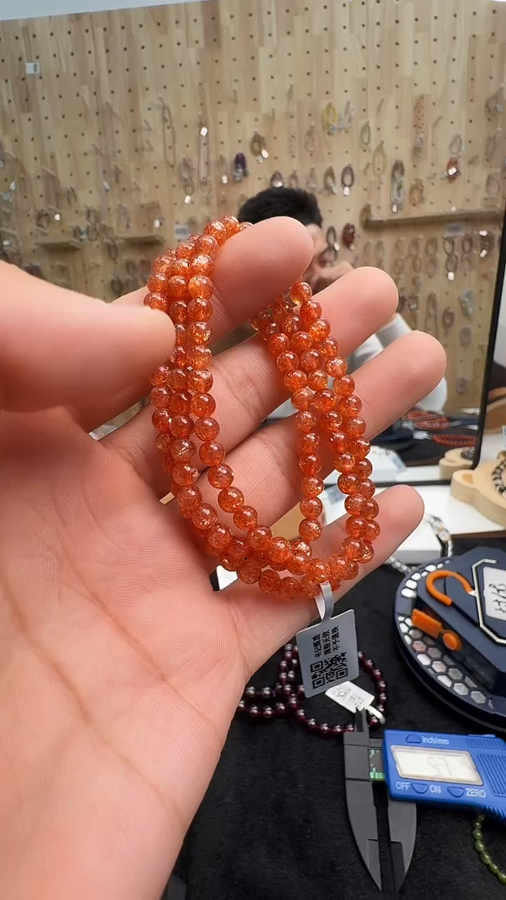 未镶嵌手链日光石村0543 约5mm