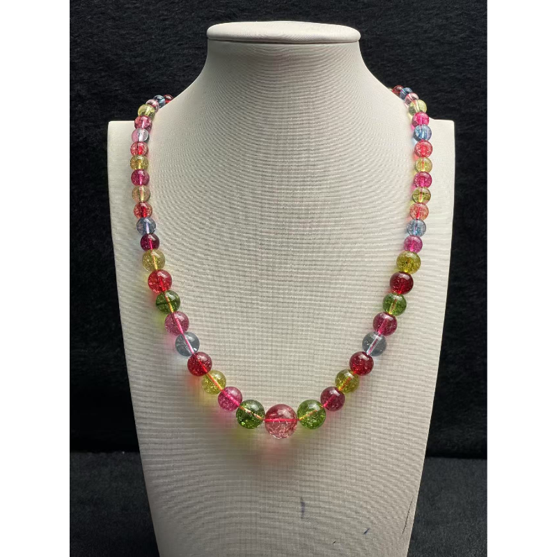 I25色标彩虹碧5A透体塔链时尚百搭女款