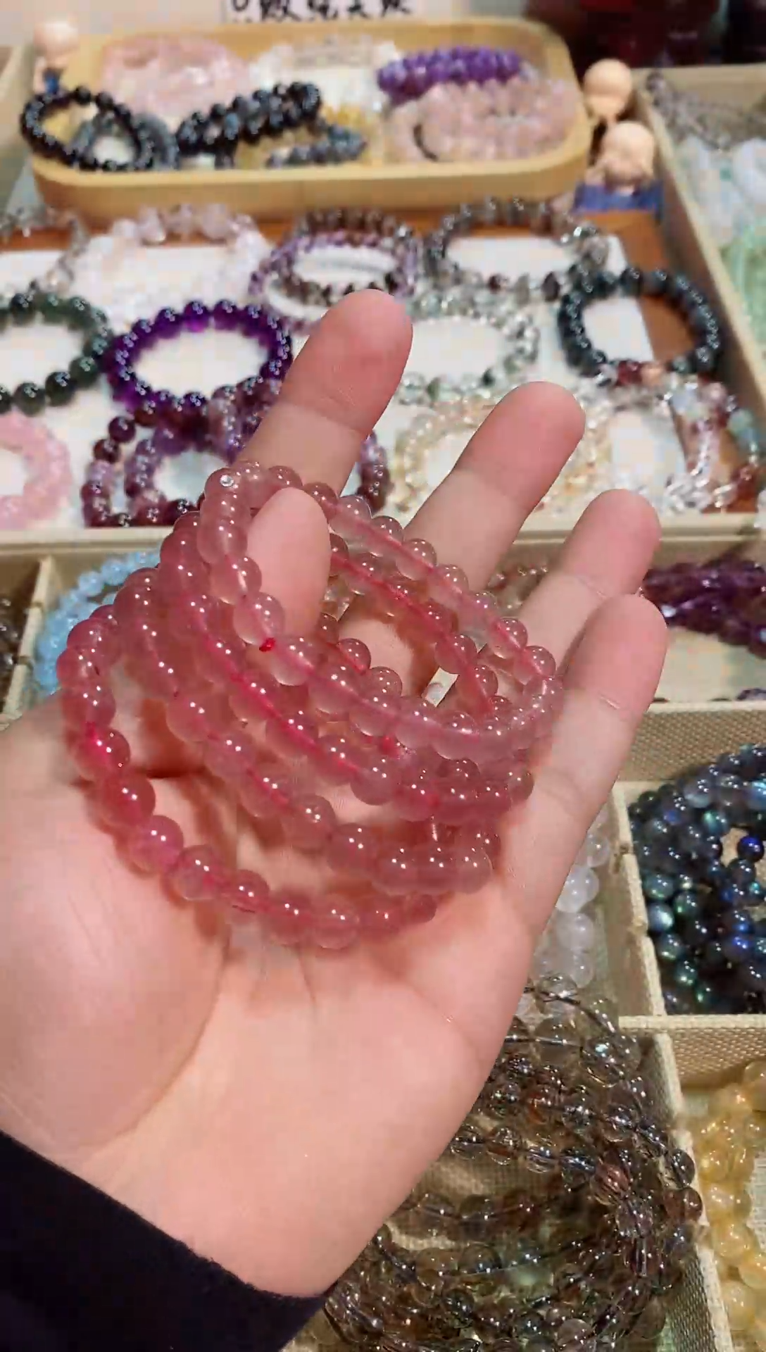 【闪购商品】水晶手链未镶嵌白水体草莓晶7M+ (多样性发其一）