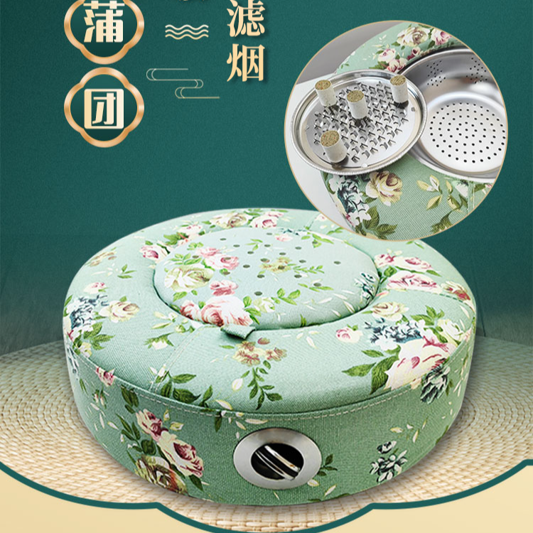 家用大蒲团全身通用坐灸 木质框架 颜色随机