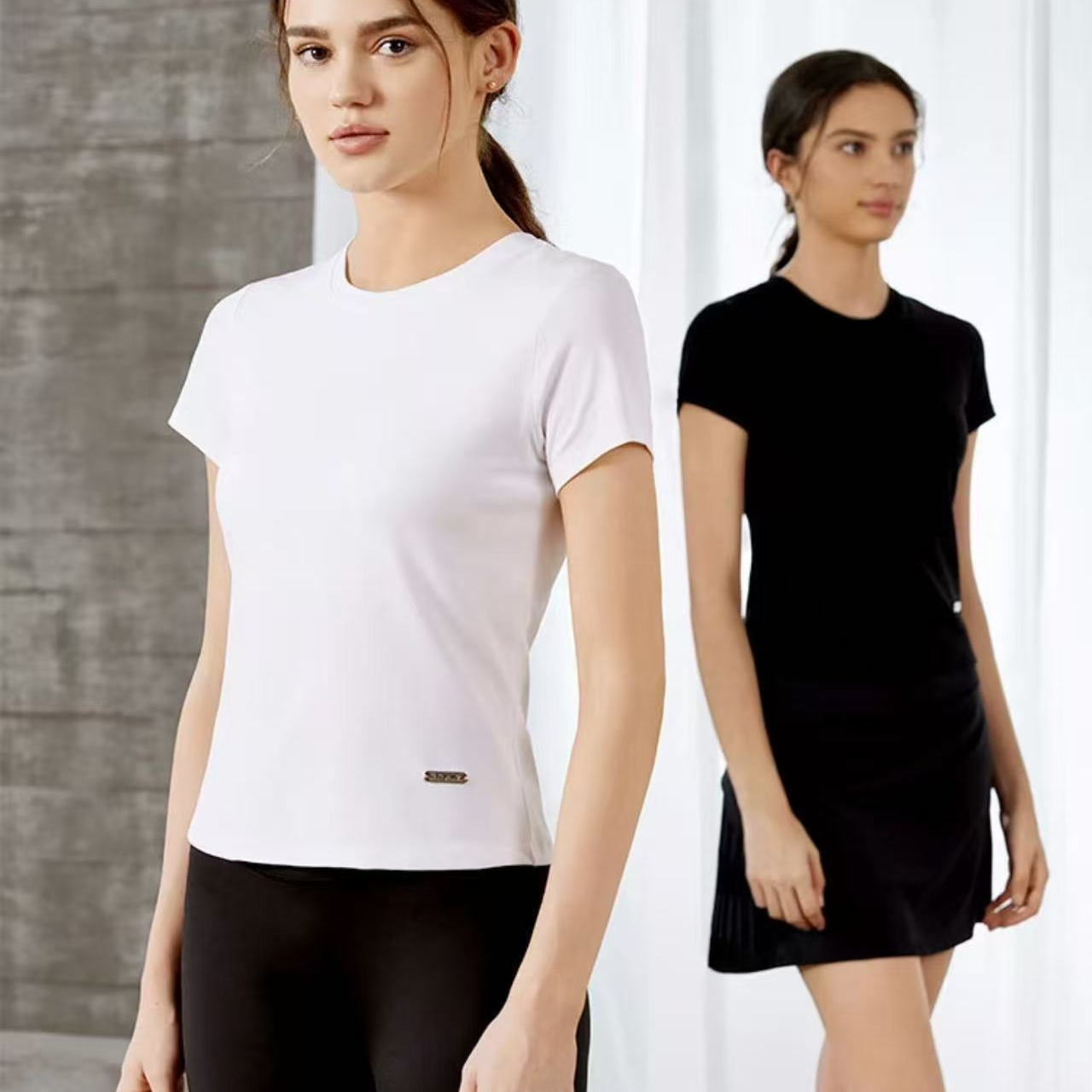 8适有氧衣T自带胸垫运动T恤凉感女打底短袖二代在家跳操【T2】