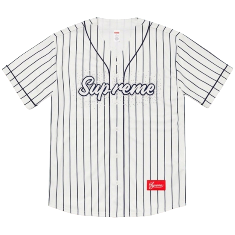【Viiki专属】Supreme SS20 水钻贴花短袖美式潮流棒球服 男女同款