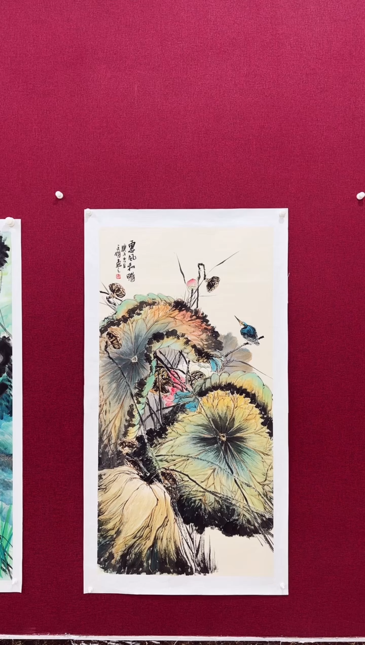 国画郑*师文娟的国画作品