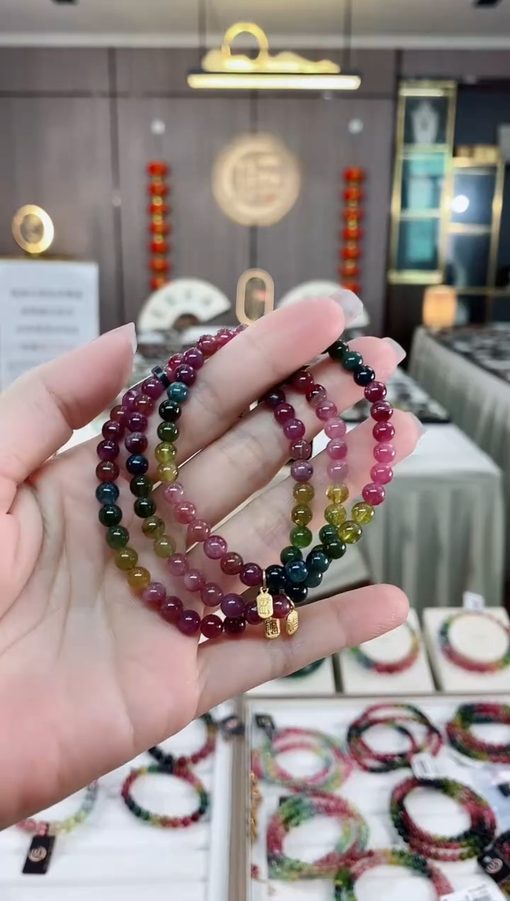 【闪购商品】单圈手串5,mm+未镶嵌碧玺（多样性发一条）hon