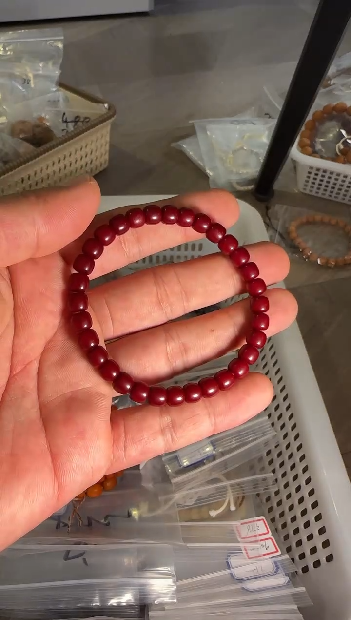 手串菩提根/象牙果朱砂供菩提根尺寸7