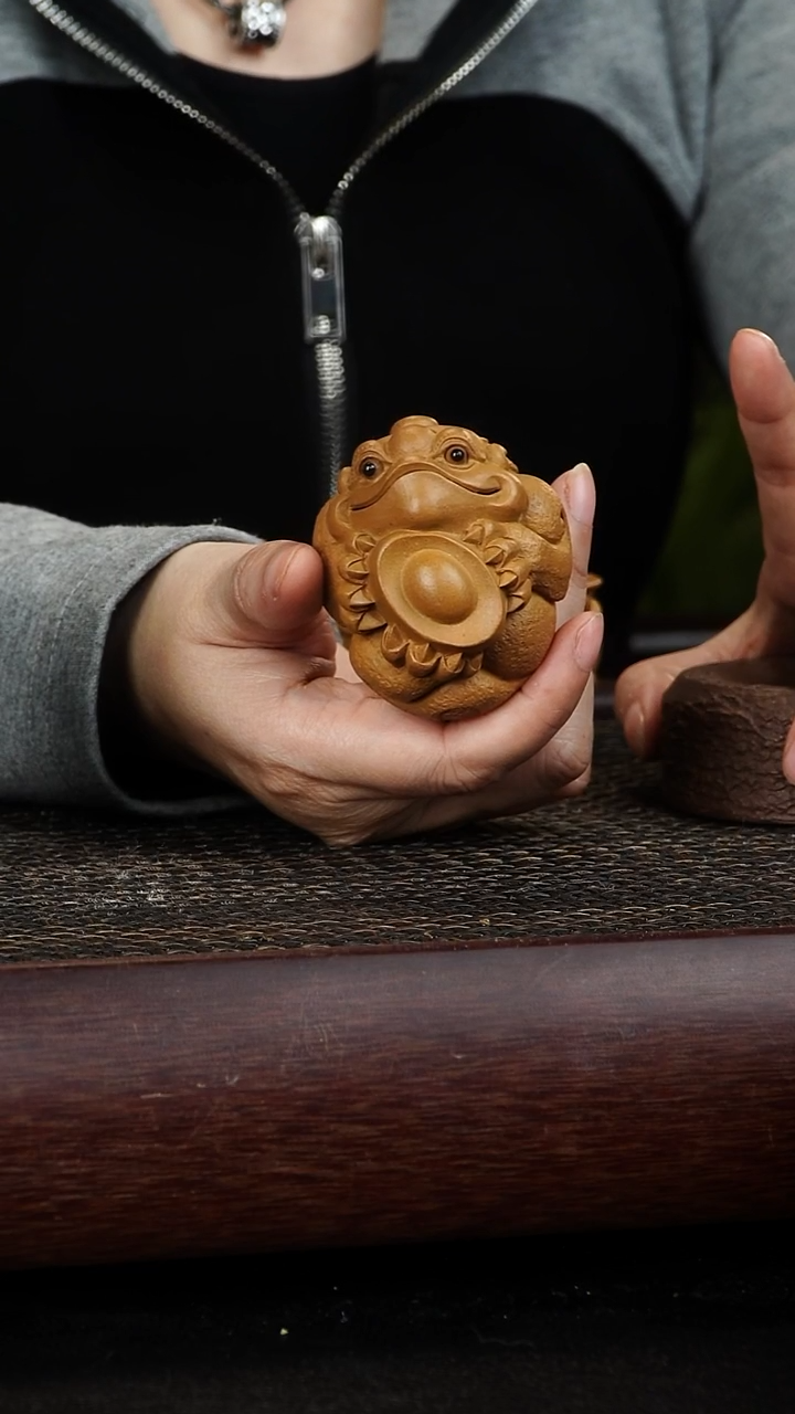 茶杯紫砂润宠抱福小金蝉