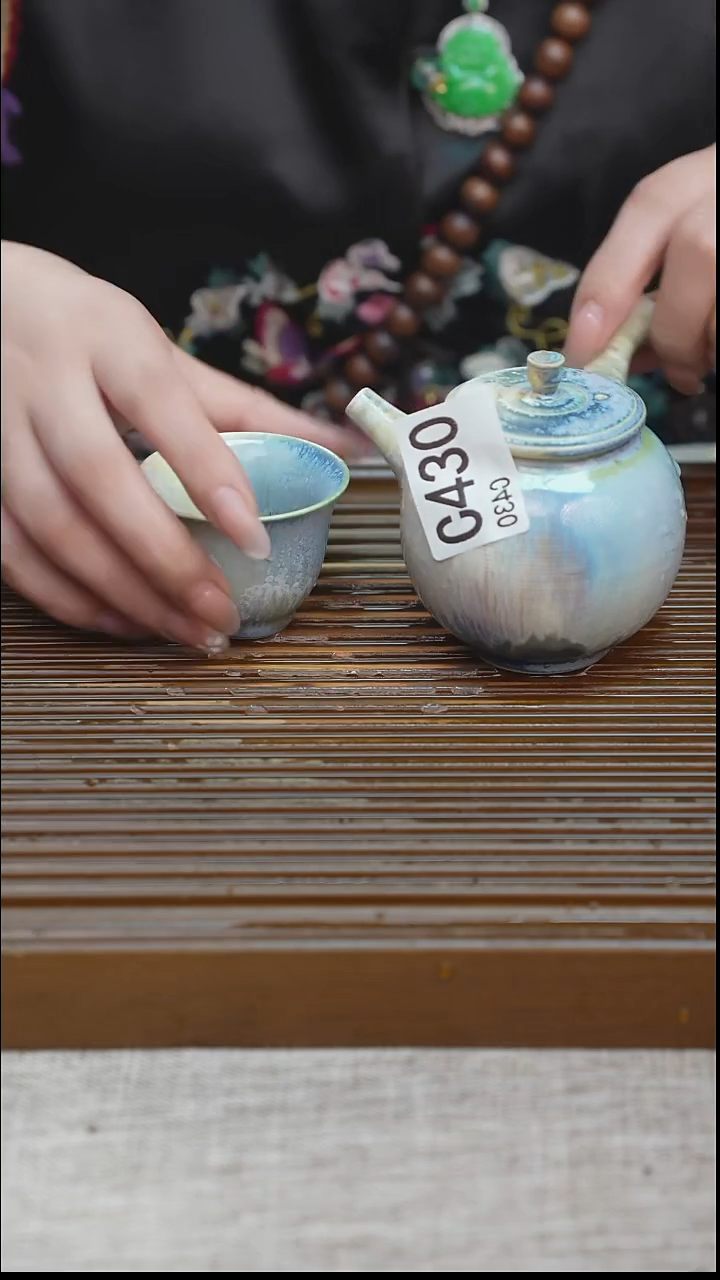 纯手工粗陶茶具每一只不一样